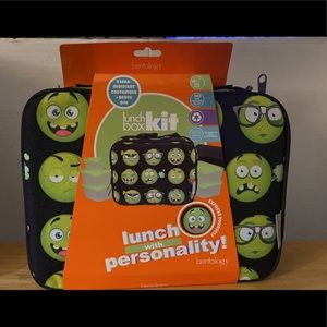 Bentology Emoji lunch box kit. New in package
